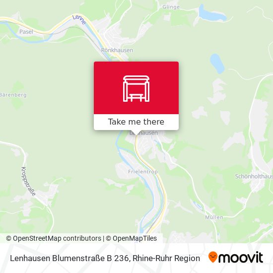 Lenhausen Blumenstraße B 236 map