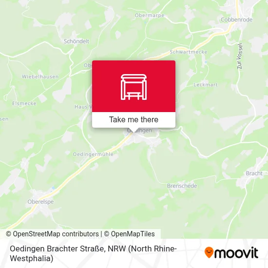 Oedingen Brachter Straße map