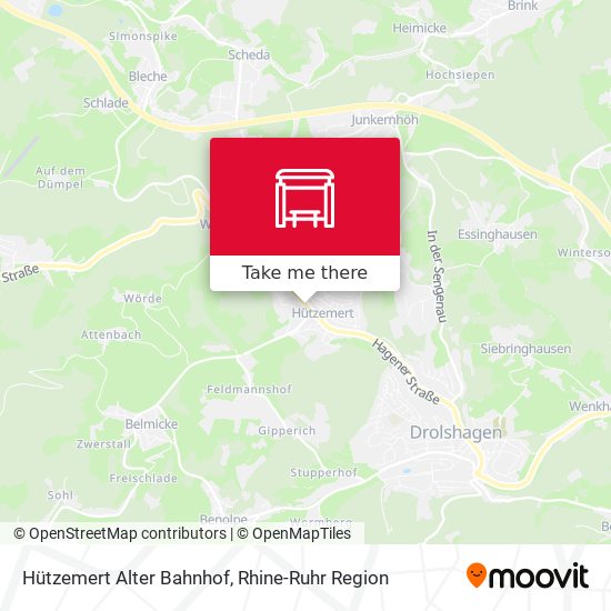 Hützemert Alter Bahnhof map