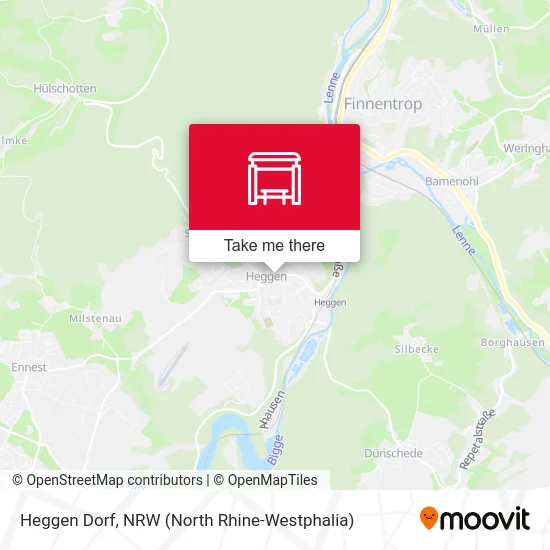 Heggen Dorf map