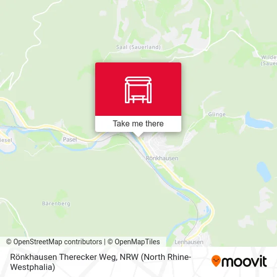 Rönkhausen Therecker Weg map