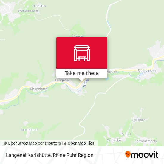 Langenei Karlshütte map