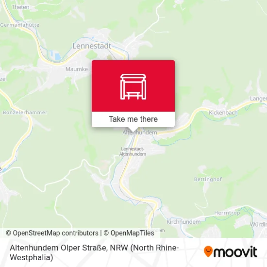 Altenhundem Olper Straße map