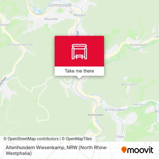 Altenhundem Wiesenkamp map