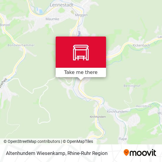 Altenhundem Wiesenkamp map