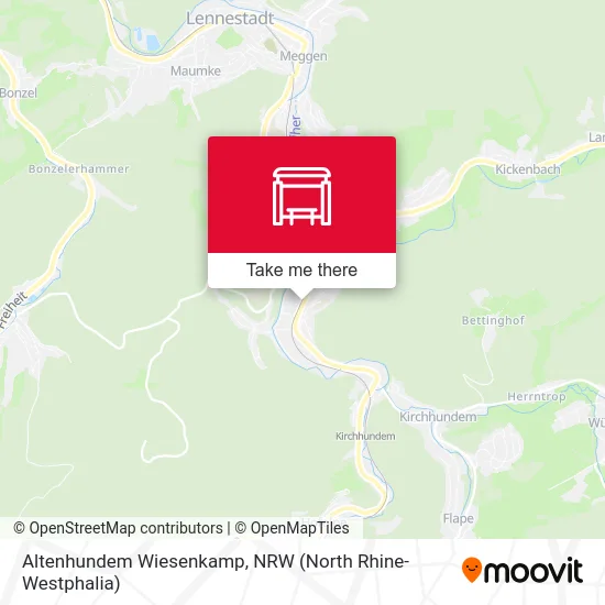 Altenhundem Wiesenkamp map