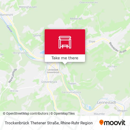 Trockenbrück Thetener Straße map