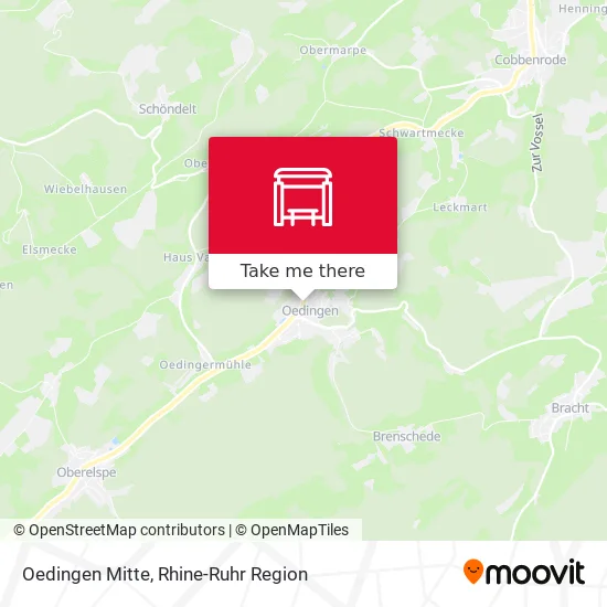 Карта Oedingen Mitte