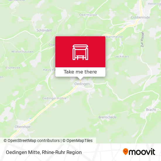 Карта Oedingen Mitte