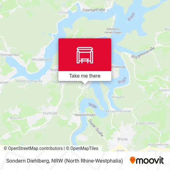 Sondern Diehlberg map