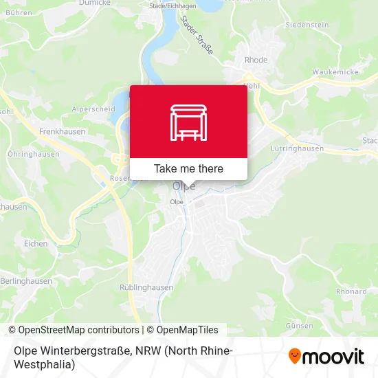 Olpe Winterbergstraße map