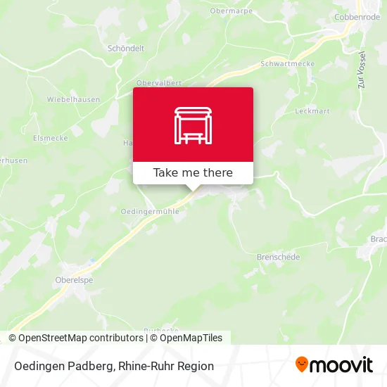 Карта Oedingen Padberg