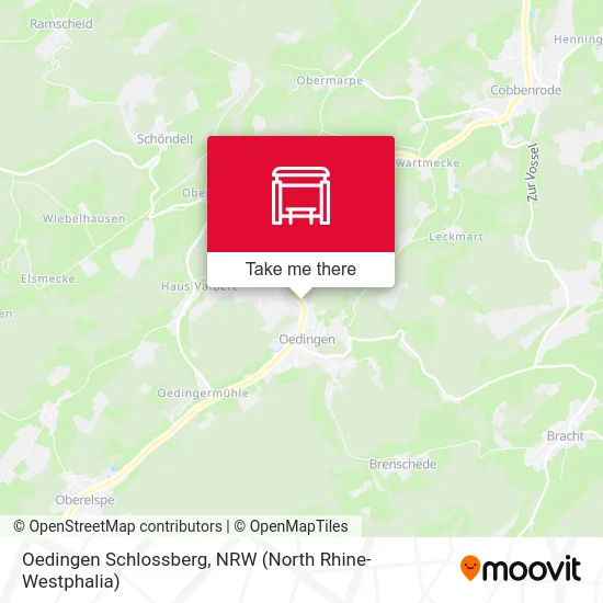 Oedingen Schlossberg map