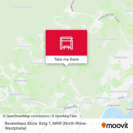 Beukenbeul Abzw. Bstg 1 map