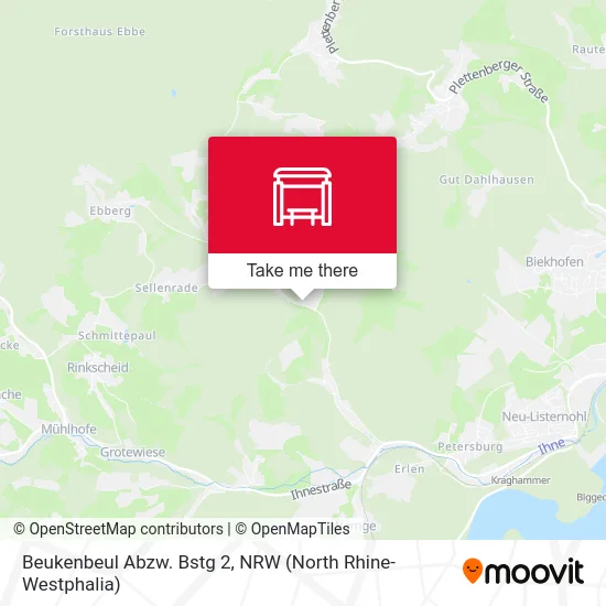 Beukenbeul Abzw. Bstg 2 map