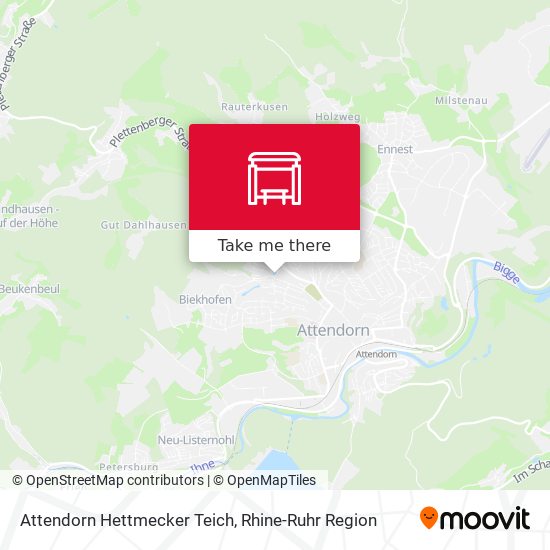 Карта Attendorn Hettmecker Teich