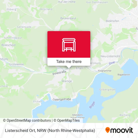 Listerscheid Ort map