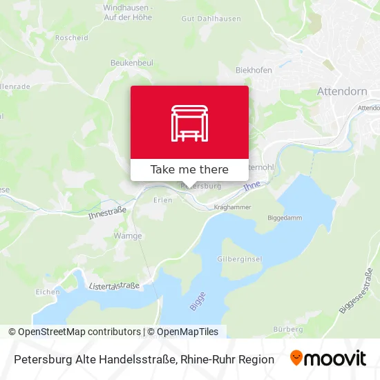 Карта Petersburg Alte Handelsstraße