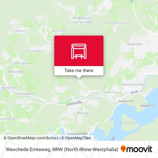 Карта Weschede Ernteweg