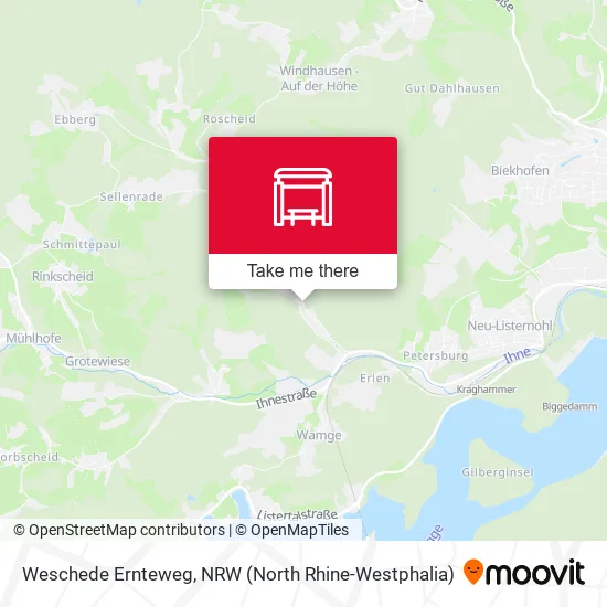 Карта Weschede Ernteweg