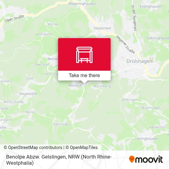 Benolpe Abzw. Gelslingen map