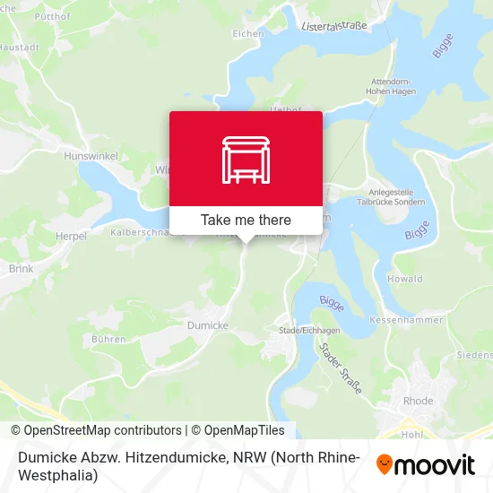 Dumicke Abzw. Hitzendumicke map