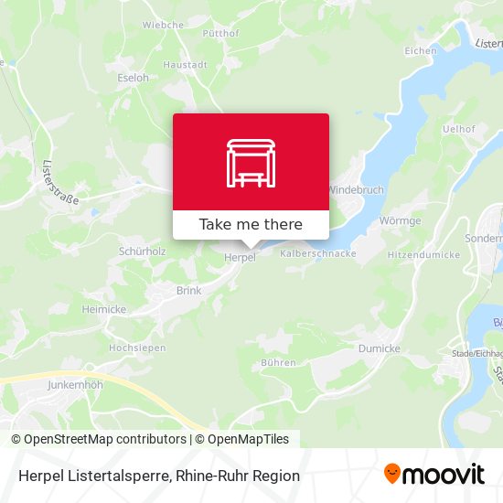 Herpel Listertalsperre map