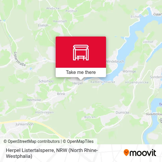 Herpel Listertalsperre map