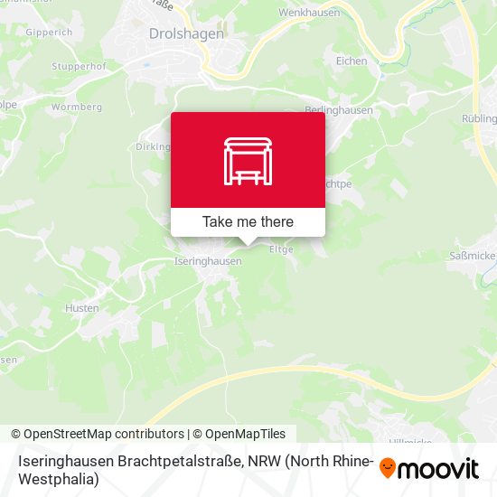 Iseringhausen Brachtpetalstraße map