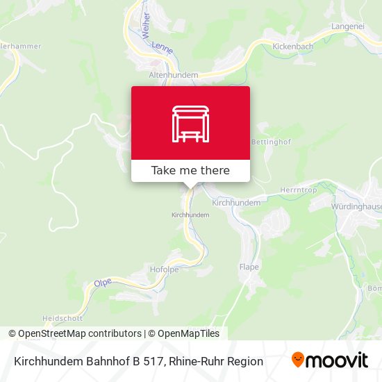Kirchhundem Bahnhof B 517 map
