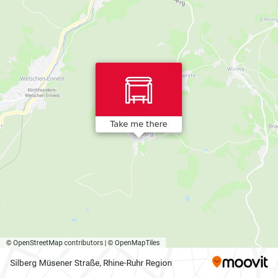 Silberg Müsener Straße map