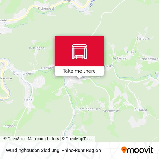 Würdinghausen Siedlung map