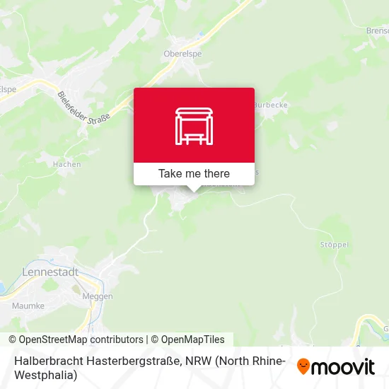 Halberbracht Hasterbergstraße map