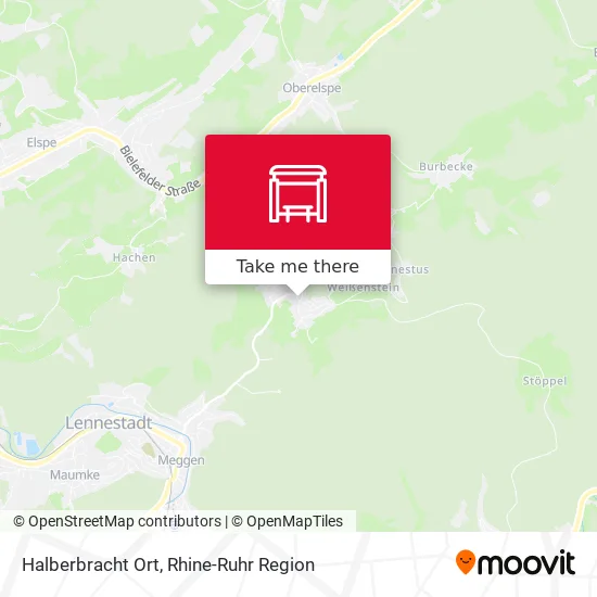 Карта Halberbracht Ort