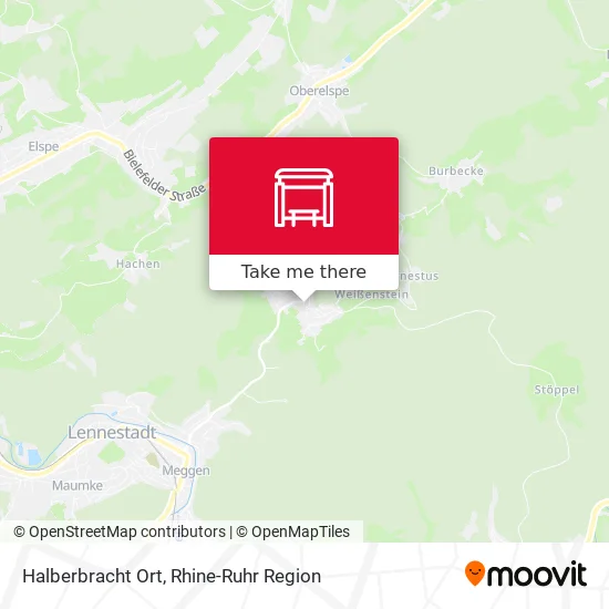 Карта Halberbracht Ort