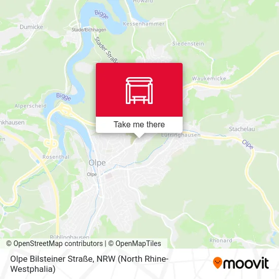 Olpe Bilsteiner Straße map