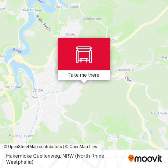 Hakemicke Quellenweg map