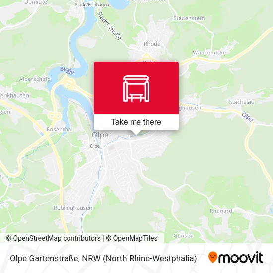 Olpe Gartenstraße map