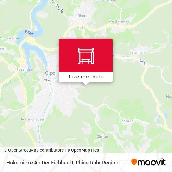Карта Hakemicke An Der Eichhardt