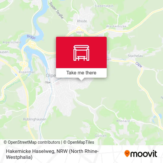 Hakemicke Haselweg map