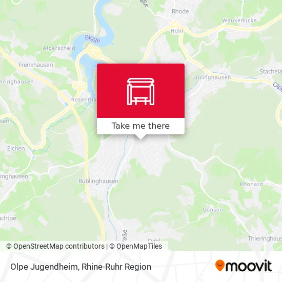 Карта Olpe Jugendheim