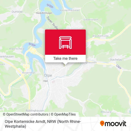 Olpe Kortemicke Arndt map