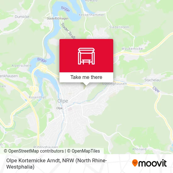 Olpe Kortemicke Arndt map