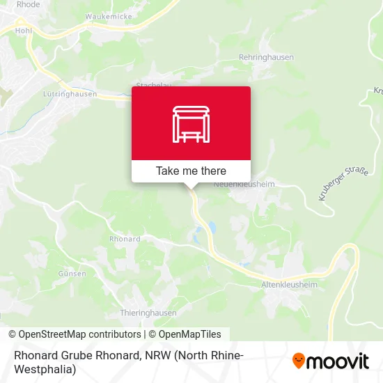 Rhonard Grube Rhonard map