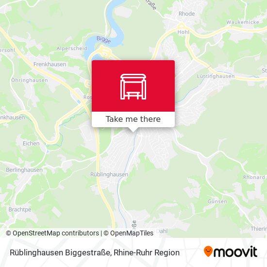 Rüblinghausen Biggestraße map