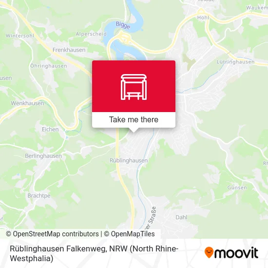 Rüblinghausen Falkenweg map