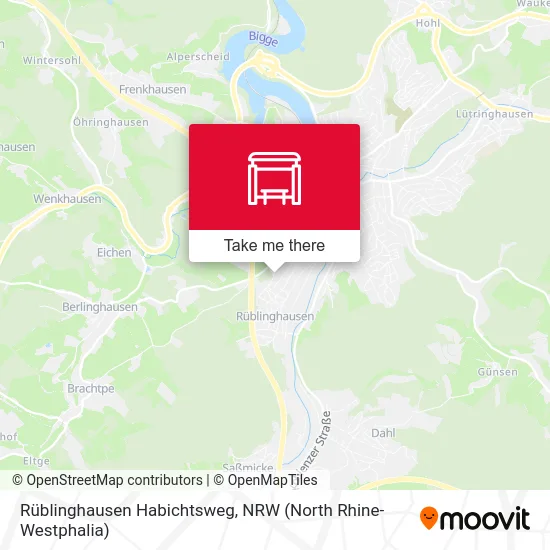 Rüblinghausen Habichtsweg map