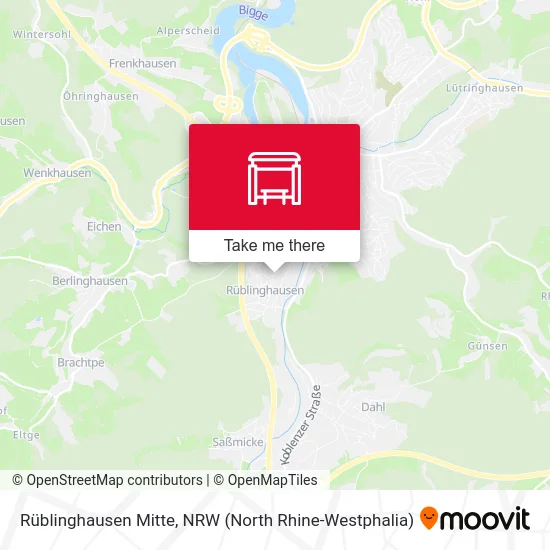 Rüblinghausen Mitte map