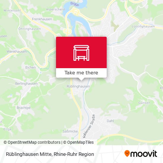Rüblinghausen Mitte map