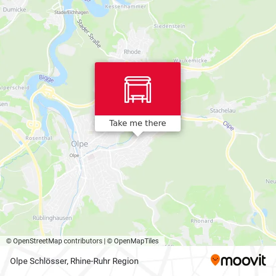 Карта Olpe Schlösser